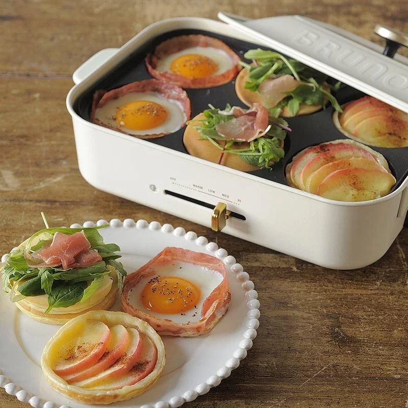 日本 BRUNO - 多功能電烤盤專用配件 六格式料理盤