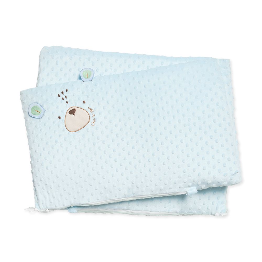 豆趣造型護圈/床圍(36×190cm)-藍色