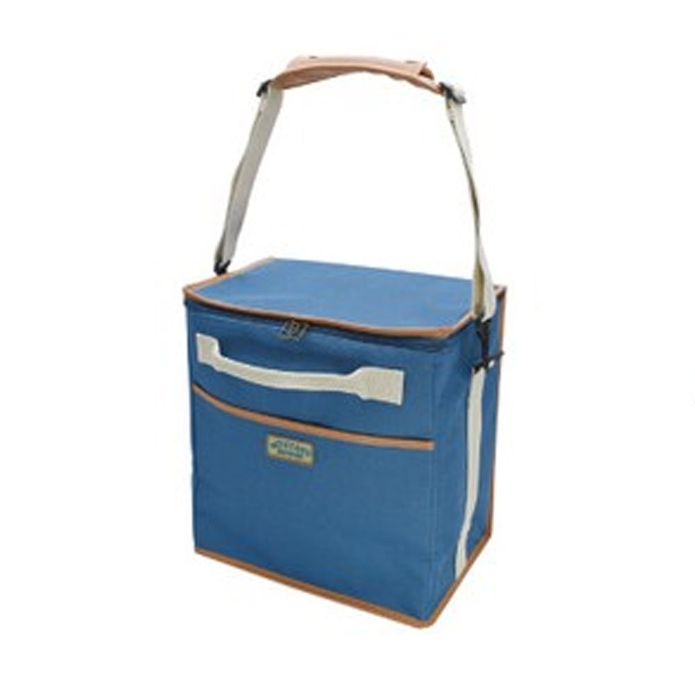 日本現代百貨 - 立體方形 保溫保冷袋/購物袋-20-水藍 (30x20x32cm)