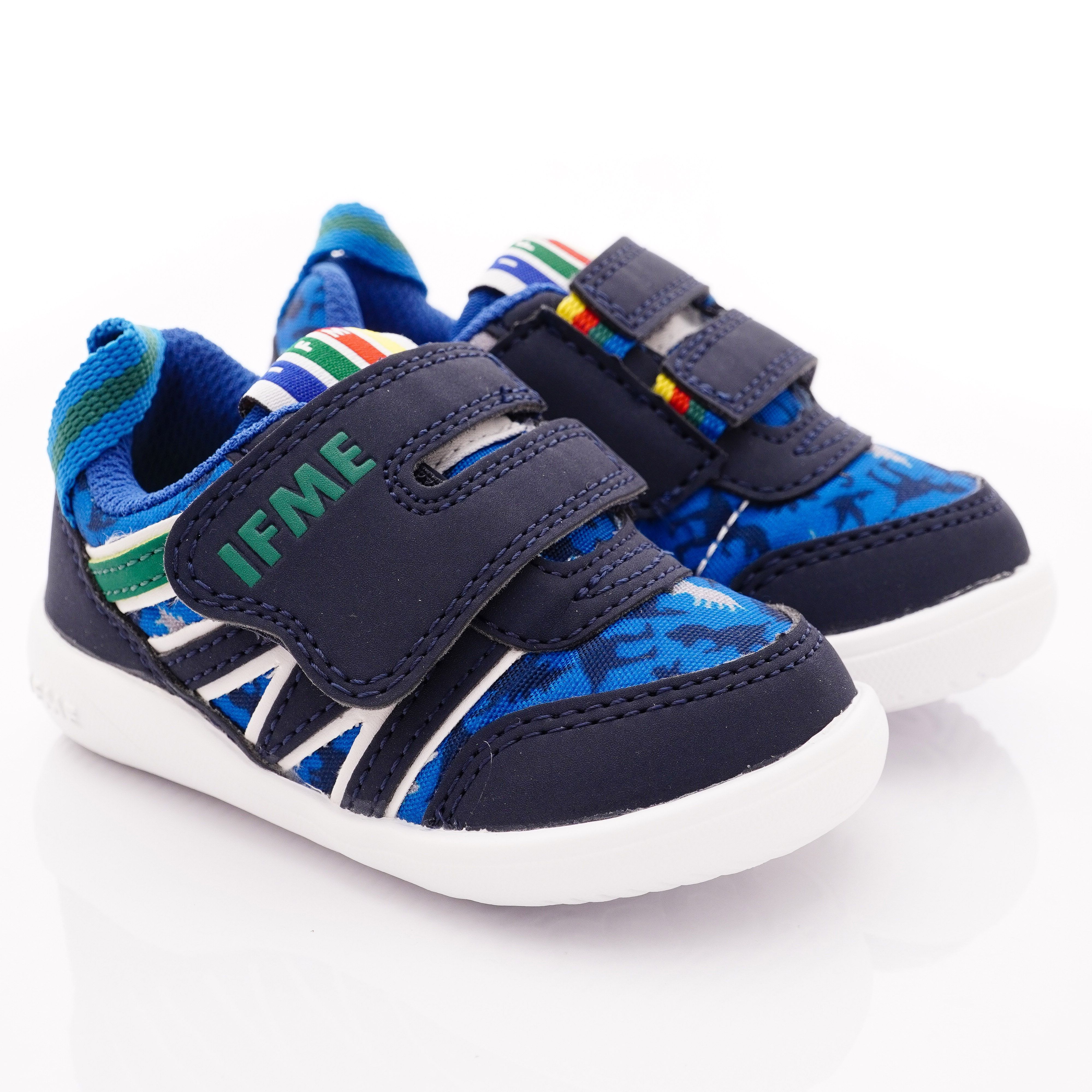 日本IFME - 機能童鞋/學步鞋-Light輕量系列護踝穩定學步款(寶寶段)-藍