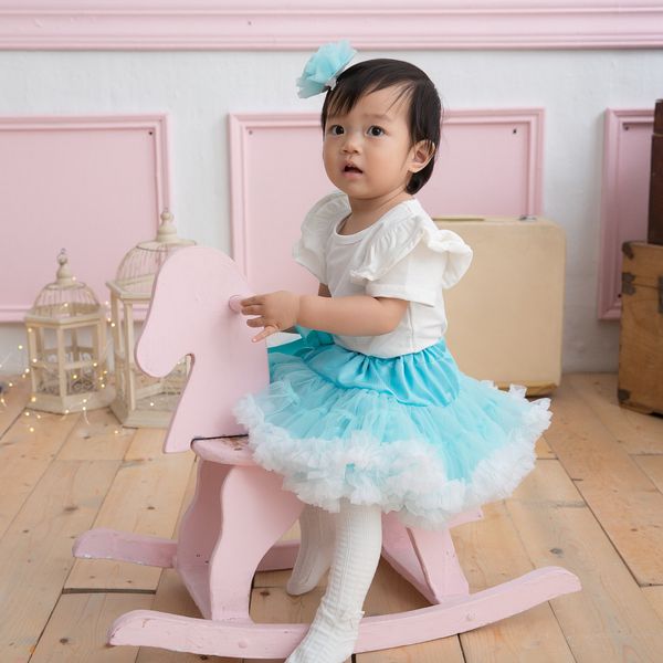 日安朵朵原創❤夢幻雪紡蓬裙