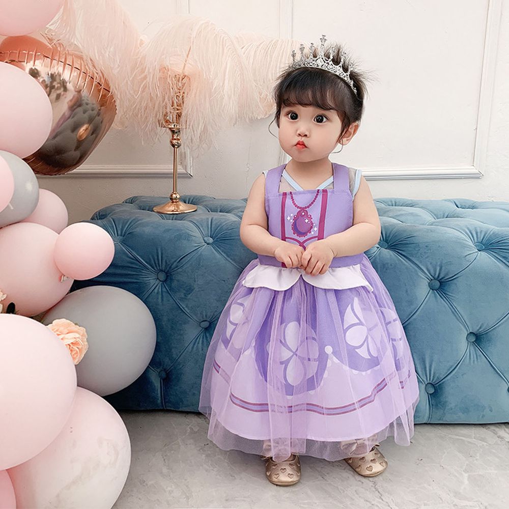 造型公主裙圍裙-夢幻紫