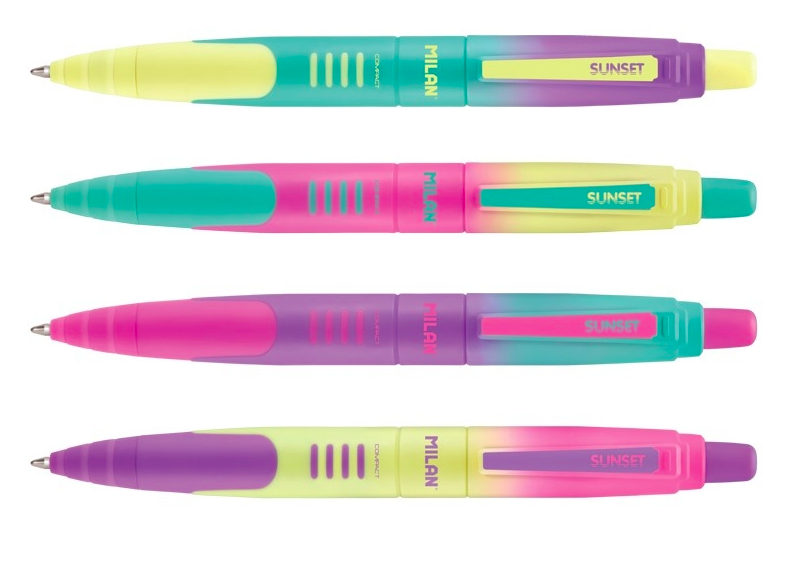 MILAN - COMPACT雲彩朵朵原子筆(藍)-1.0mm(4入組)