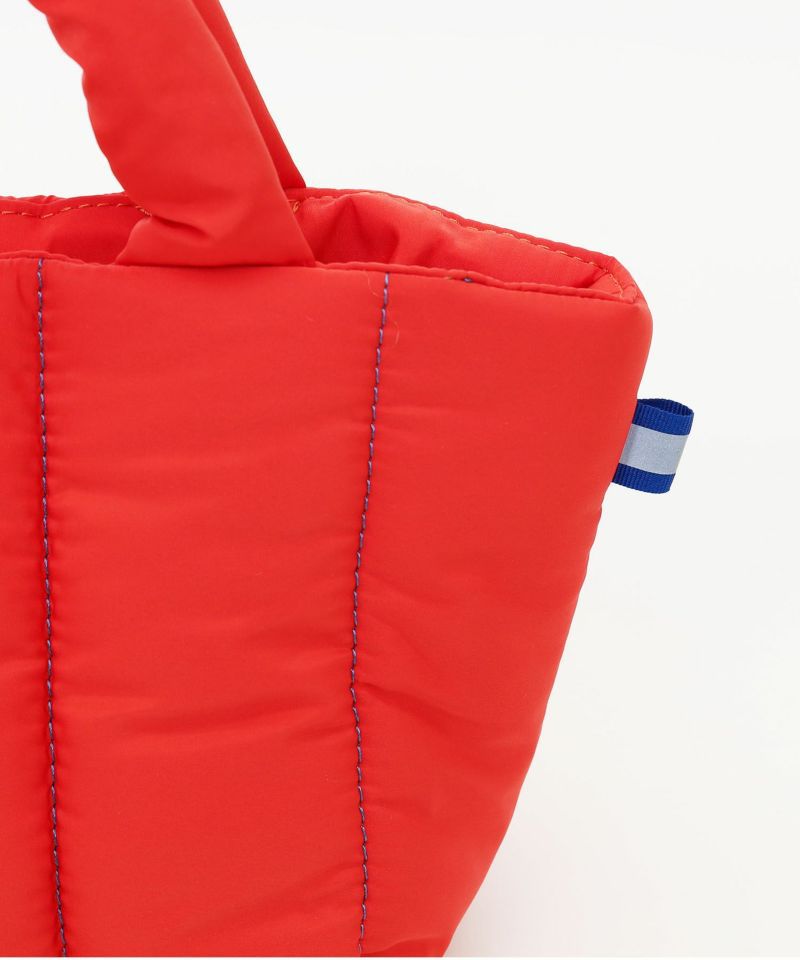 日本 COOCO - 衍縫鋪棉雲朵手提包-亮橘 (W20*H18*D14cm)