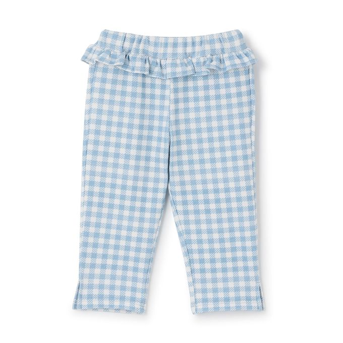 日本 Lycee mine - 腰間QQ荷葉百搭好動七分褲-粉紅