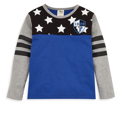 麗嬰房 Disney - 米奇系列星星拚接上-牛仔藍