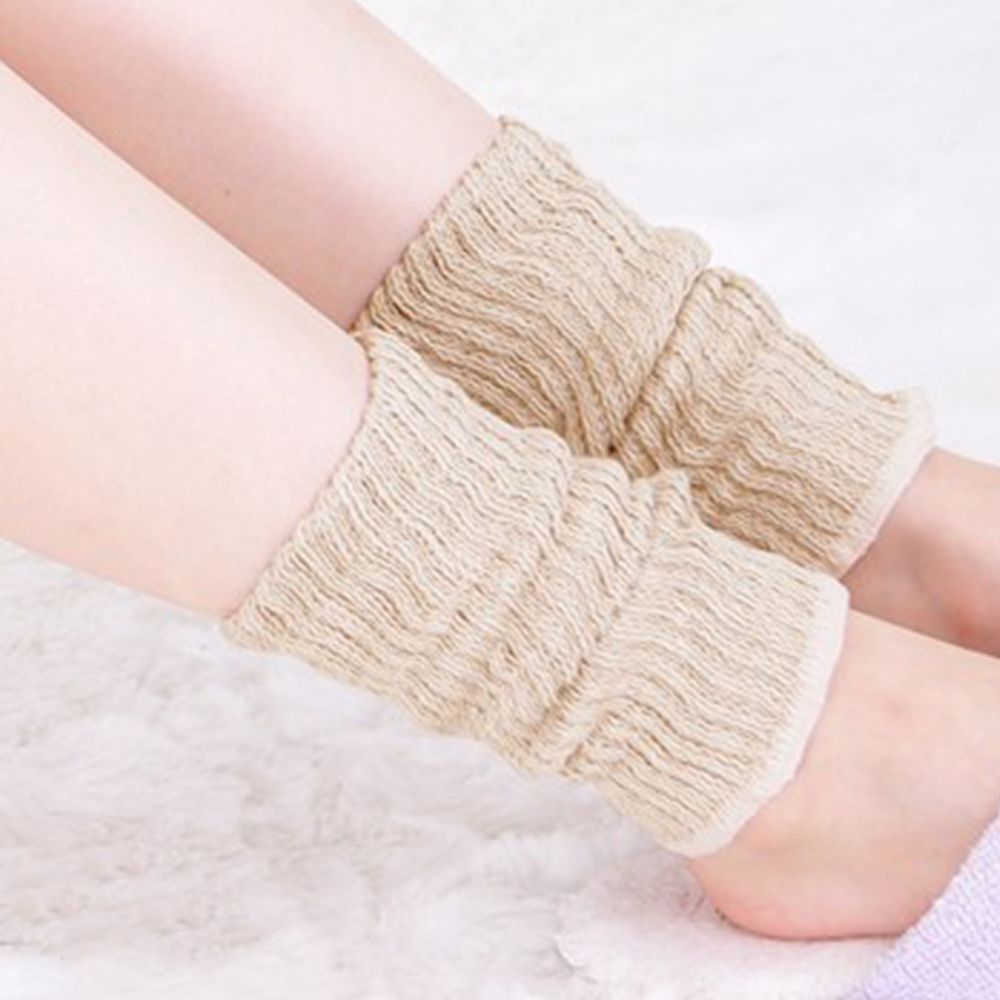 日本女裝代購 - 日本製 保暖襪套(絲綢添加)-長度23cm-雜杏 (F)