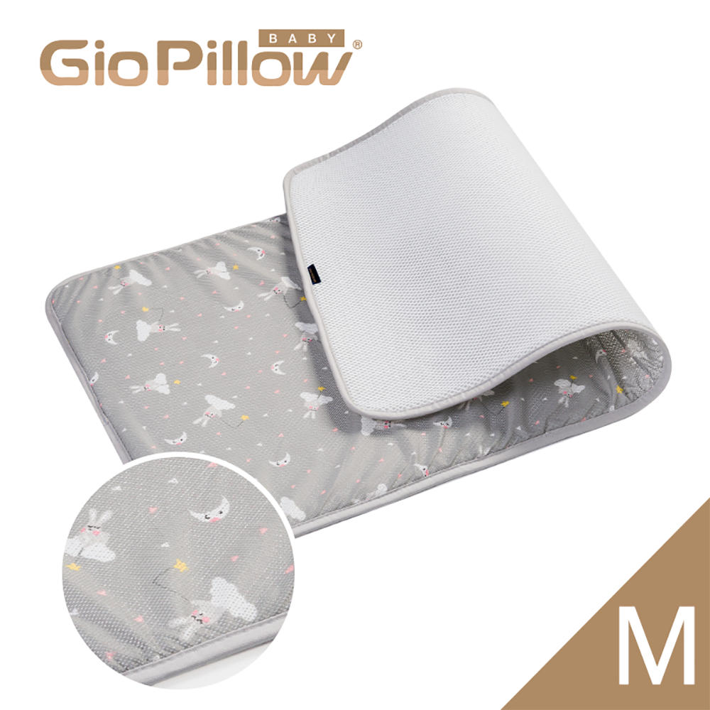 韓國 GIO Pillow - 超透氣排汗嬰兒床墊-晚安兔兔 (M號)