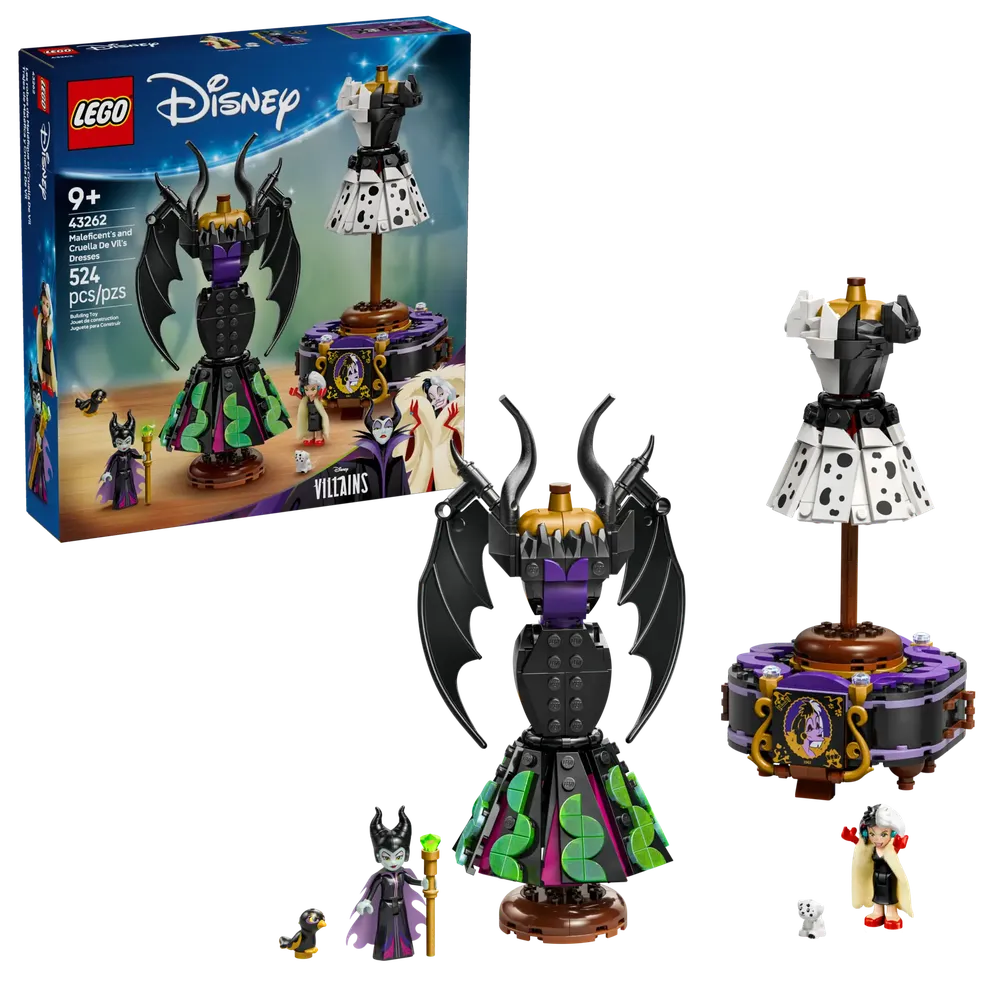 LEGO 43262 黑巫婆和庫伊拉德維爾的裙子 Maleficent's and Cruella De Vil's Dresse