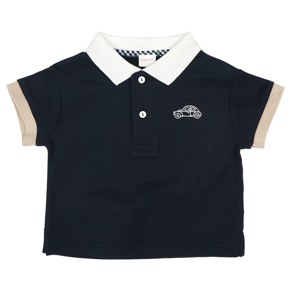 短袖POLO衫-深藍色