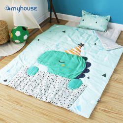 韓國 myhouse - 防蟎抗敏派對動物兒童睡袋 - 恐龍瑞奇