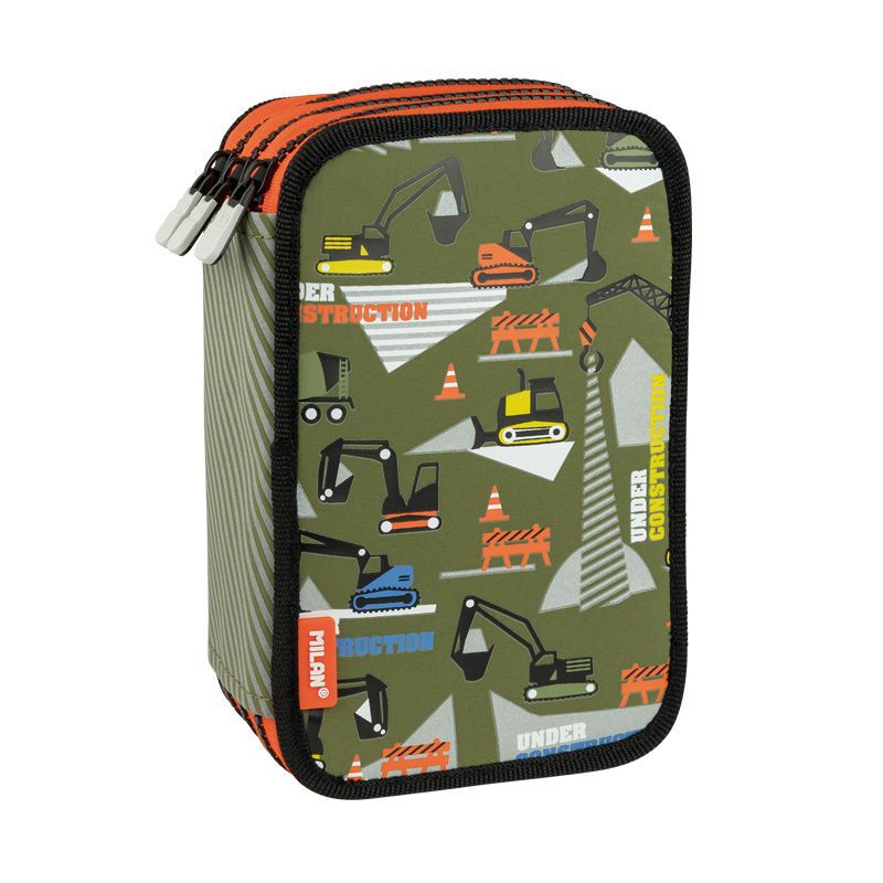 MILAN - 隨行畫筆袋著走_挖土機(3層式)