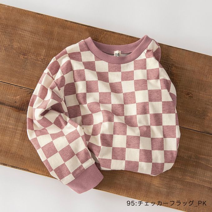 日本 BRANSHES - 100%棉 百搭印花縮口長袖上衣-圈圈文字-墨綠