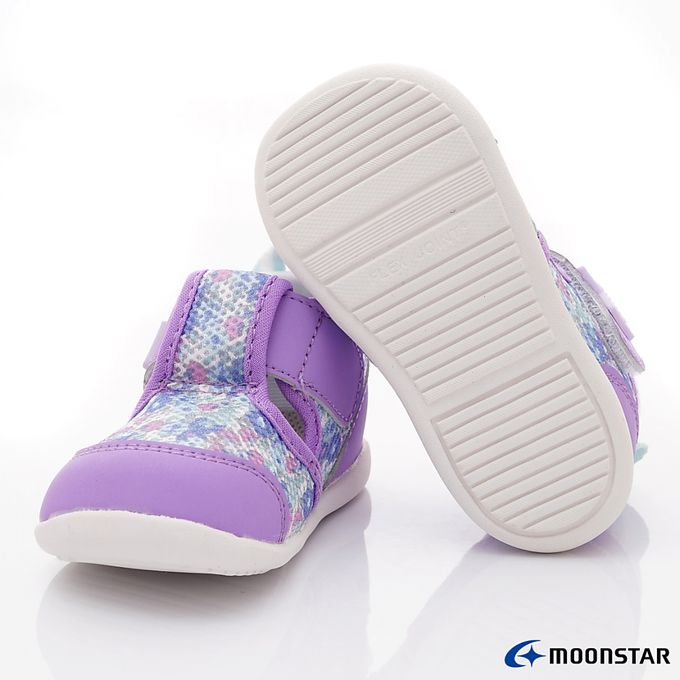 Moonstar日本月星 - HI系列穩健寶寶學步款-MSB1469紫-學步鞋-紫