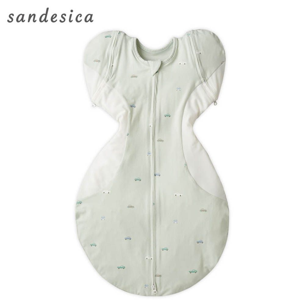 HUG BELLY蝶型包巾-淺綠色 (M)