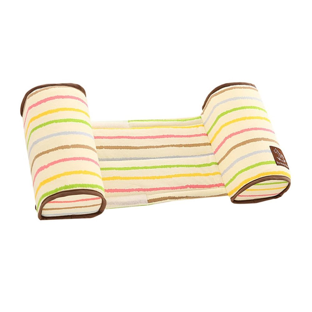 JoyNa - 新生兒防側翻枕 兒童固定枕(枕套可拆洗)-彩色條紋 (單枕:20*10CM; 最小寬度約17CM，最大的寬度約23CM)