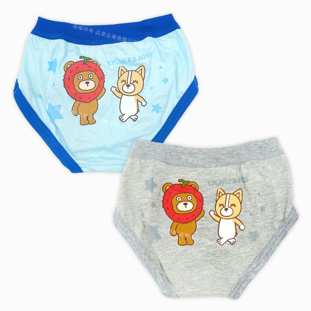 2件組-LYCHEE荔枝熊男童內褲-三角款-顏色隨機2件