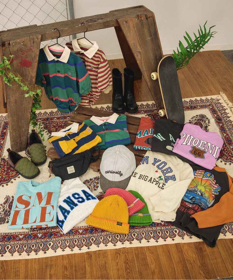 日本 BREEZE - 美式復古風長袖大學T-粉紅