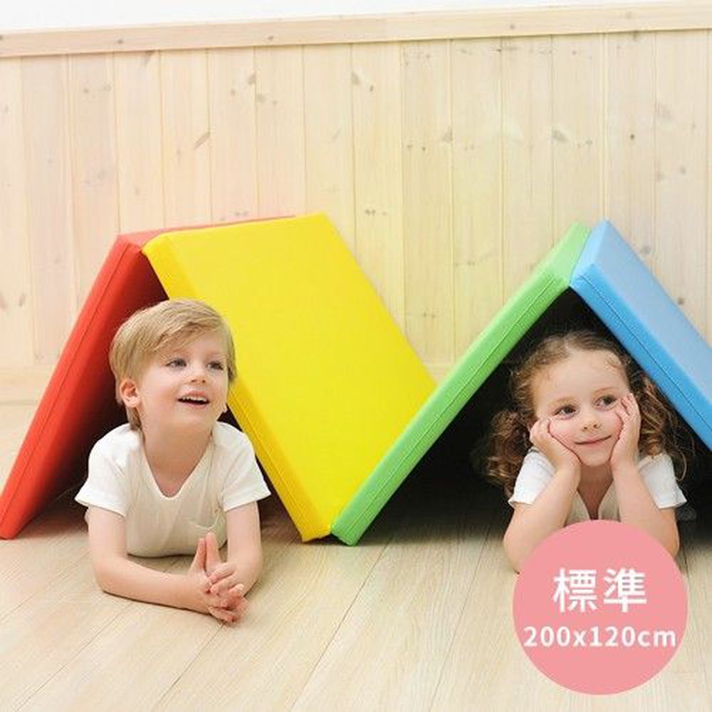韓國 Foldaway - 4cm特厚遊戲墊-標準-Rainbow彩虹森林 (200x120cm)