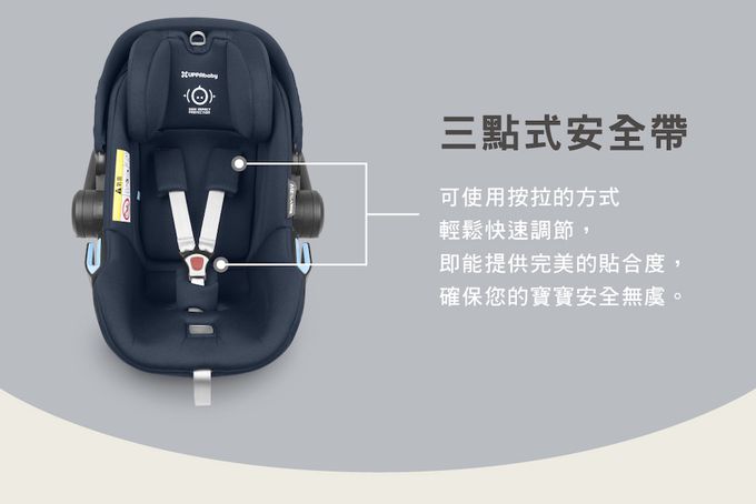 美國UPPAbaby - MESA i-Size 新生兒提籃-藍灰-4.4 kg