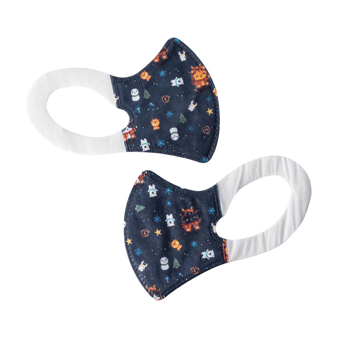 YSH 益勝軒 - 小童/兒童醫療級3D立體口罩/台灣製-冰雪喵喵(16x11cm-建議5-7歲) - (大童) - 30入/盒(未滅菌)單片包裝