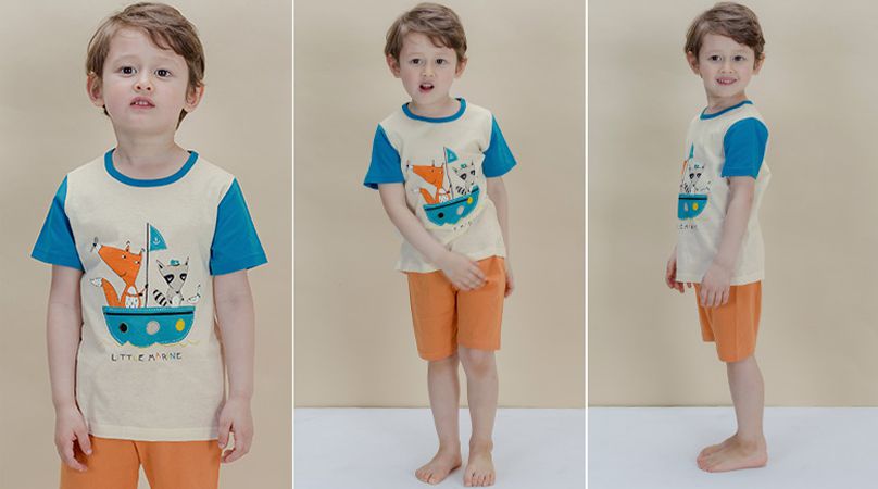 韓國 Sopoliini 童趣北歐風☺ 夏季純棉套裝 / 家居服