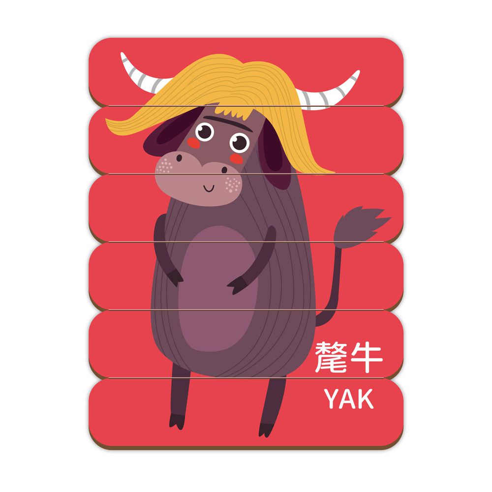 動物配對拼圖