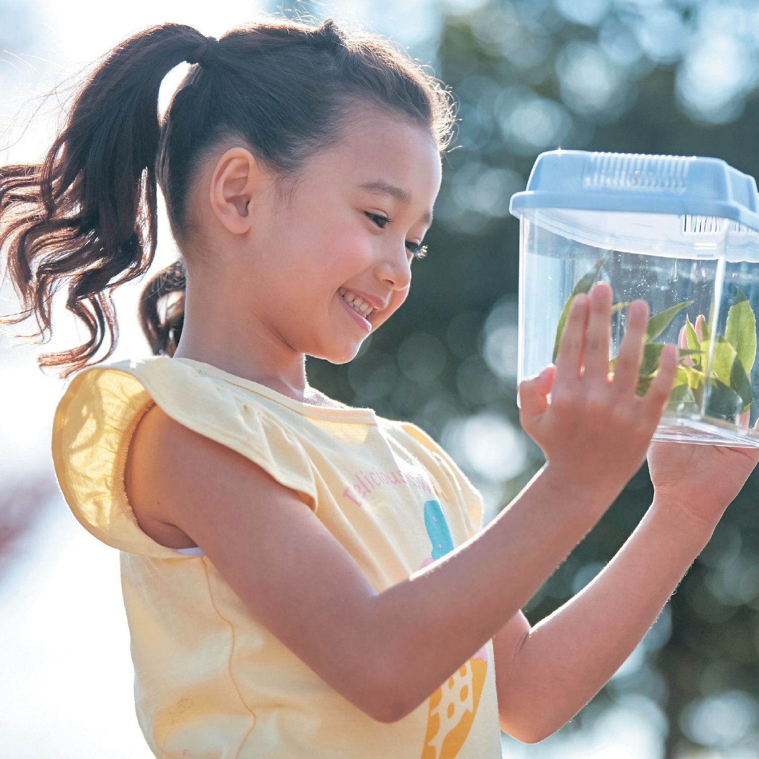 日本千趣會 - GITA 荷葉飛飛袖天竺棉無袖T-繽紛獨角獸-薰衣草