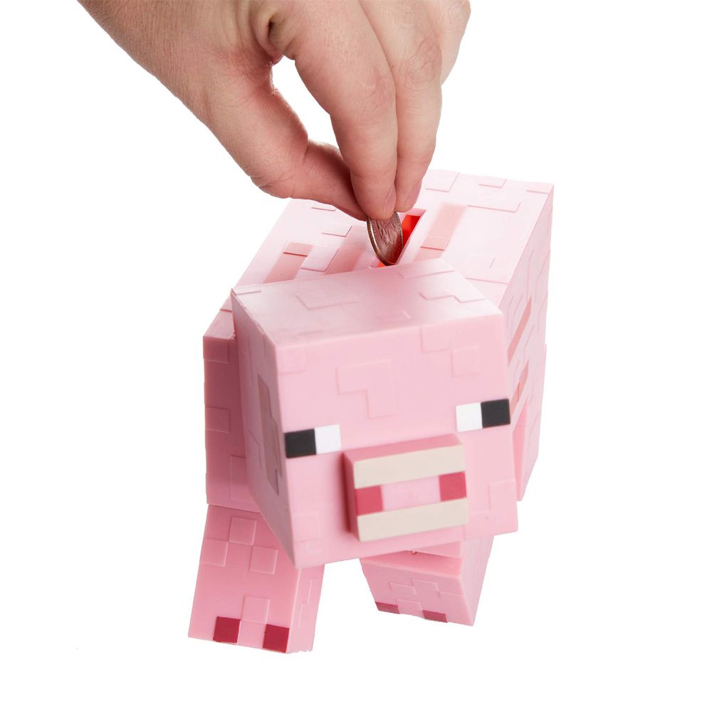 Minecraft麥塊 3D粉紅像素化 小豬存錢筒