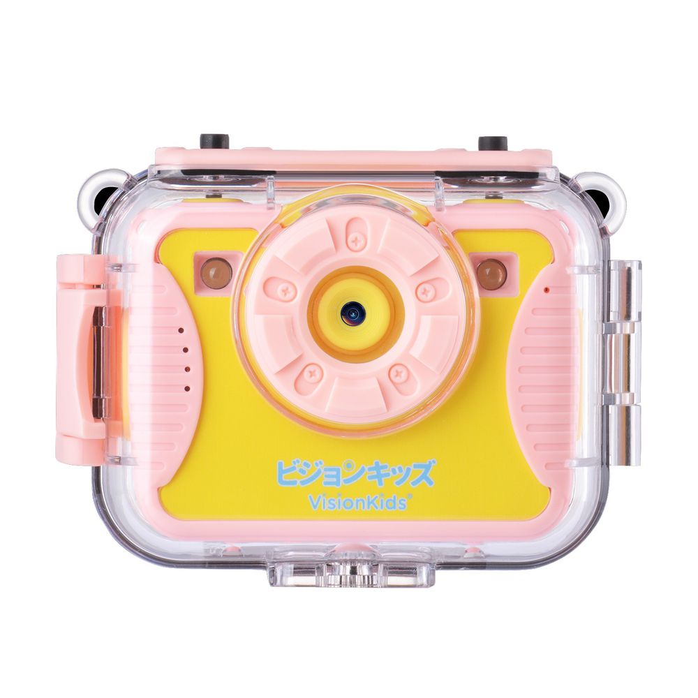 日本 VISIONKIDS - ActionX Plus 1600萬像素可拍照防水兒童數位相機-粉色