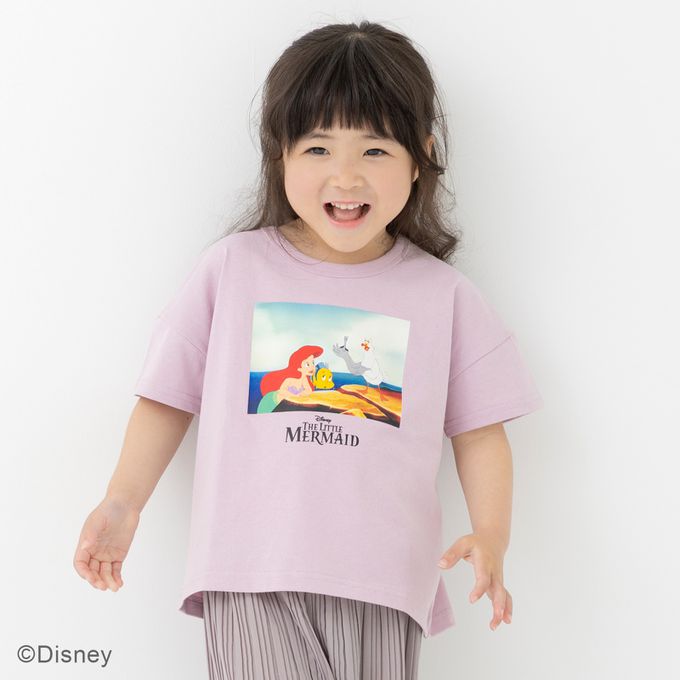 日本 Chil2 - 聯名款 100%棉印花短袖上衣-公主大集合-白