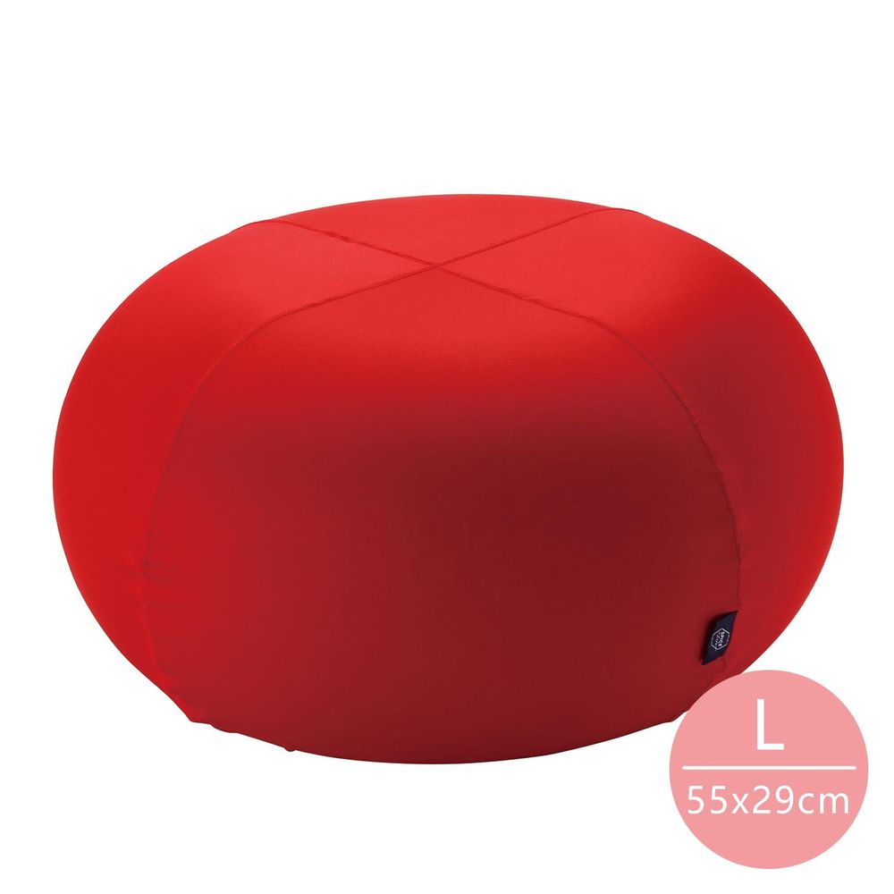 日本 SPICE - 多功能充氣甜甜圈椅(瑜伽球/坐椅/茶几)-紅 (L(Φ55x29cm))