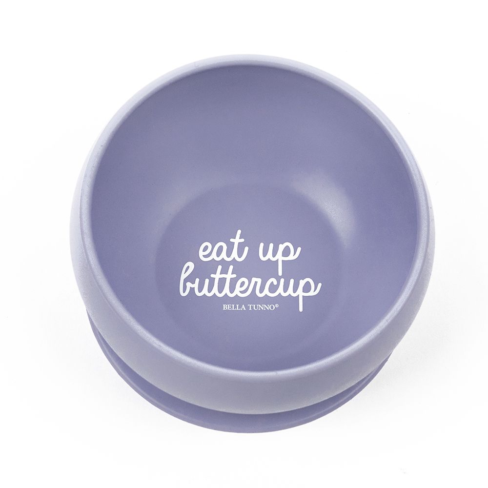 美國 BELLA TUNNO - 矽膠吸盤碗-(Eat Up Buttercup 全部吃光光)