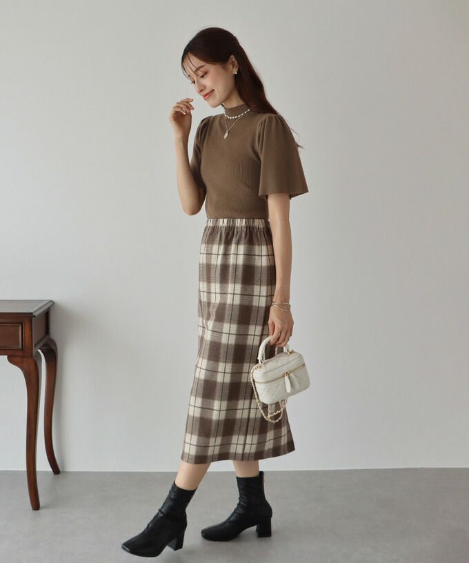 日本 BLUE EAST - 氣質羅紋針織上衣-綠