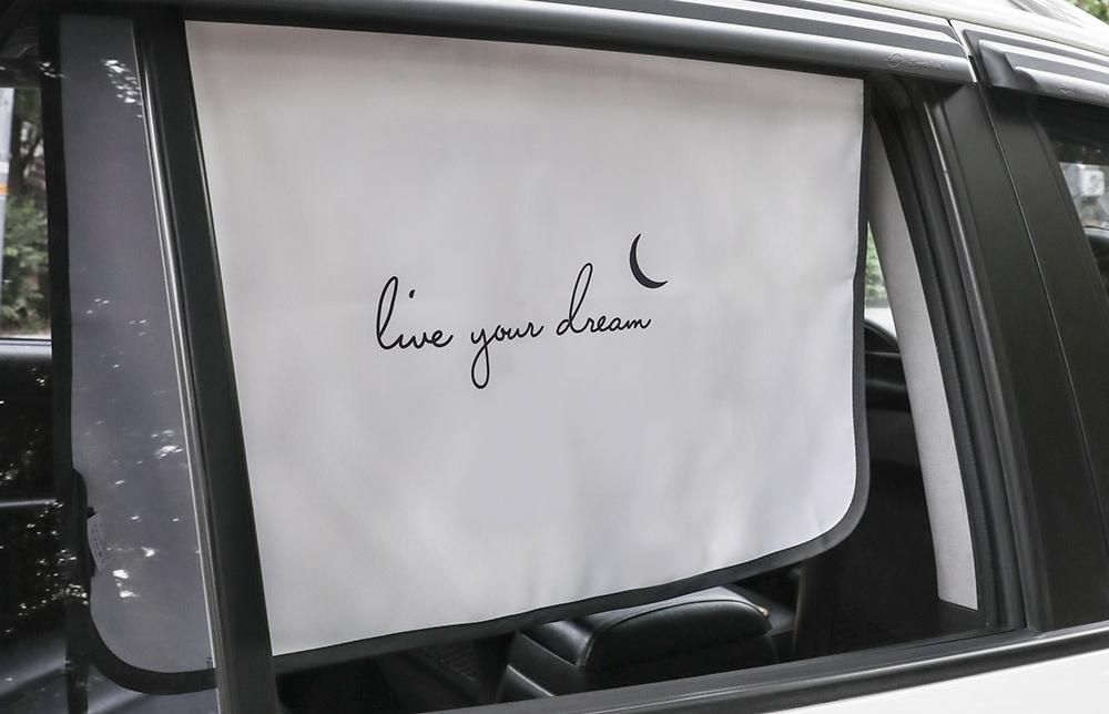 韓國 Bebe Deco - 完美遮光六層磁鐵遮陽窗簾-俯瞰綠野 (65*45cm)