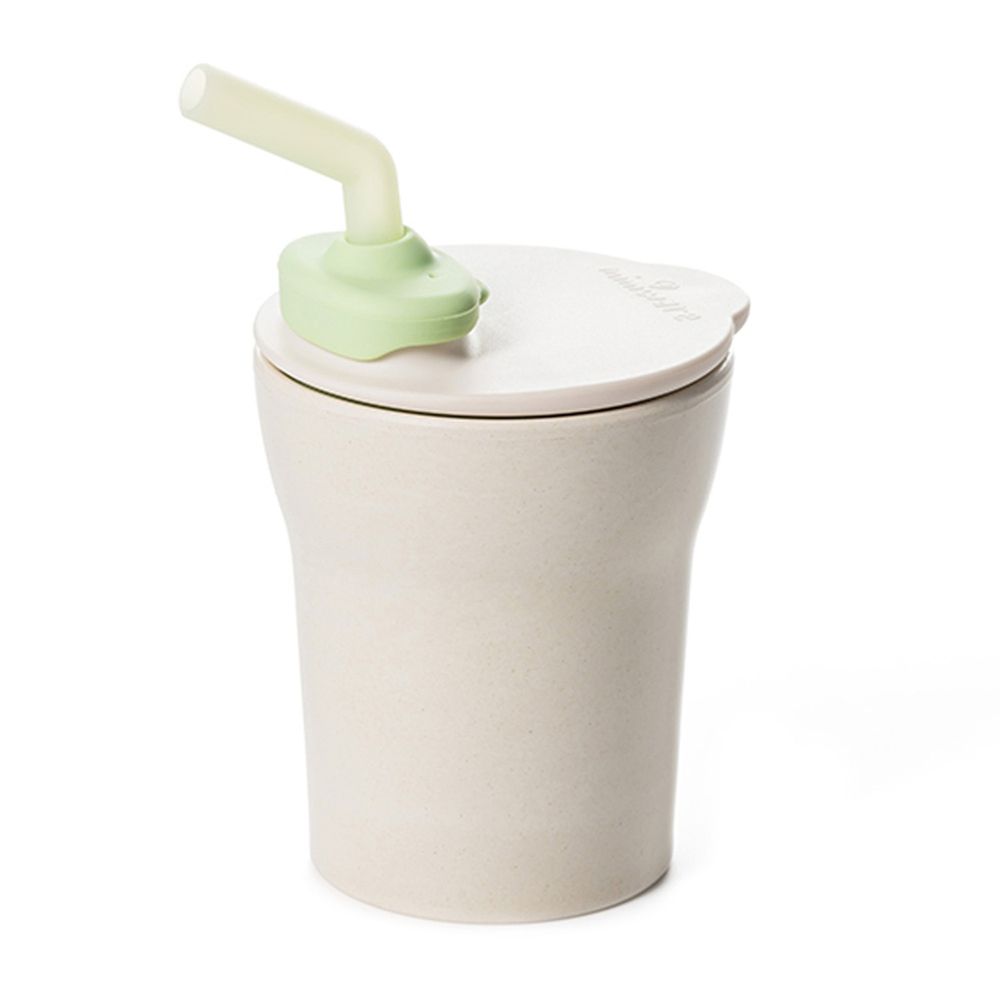美國Miniware - 微兒天然寶貝用品系列-愛喝水水杯組-甜檸檬綠-竹纖維水杯組-甜檸檬綠*1