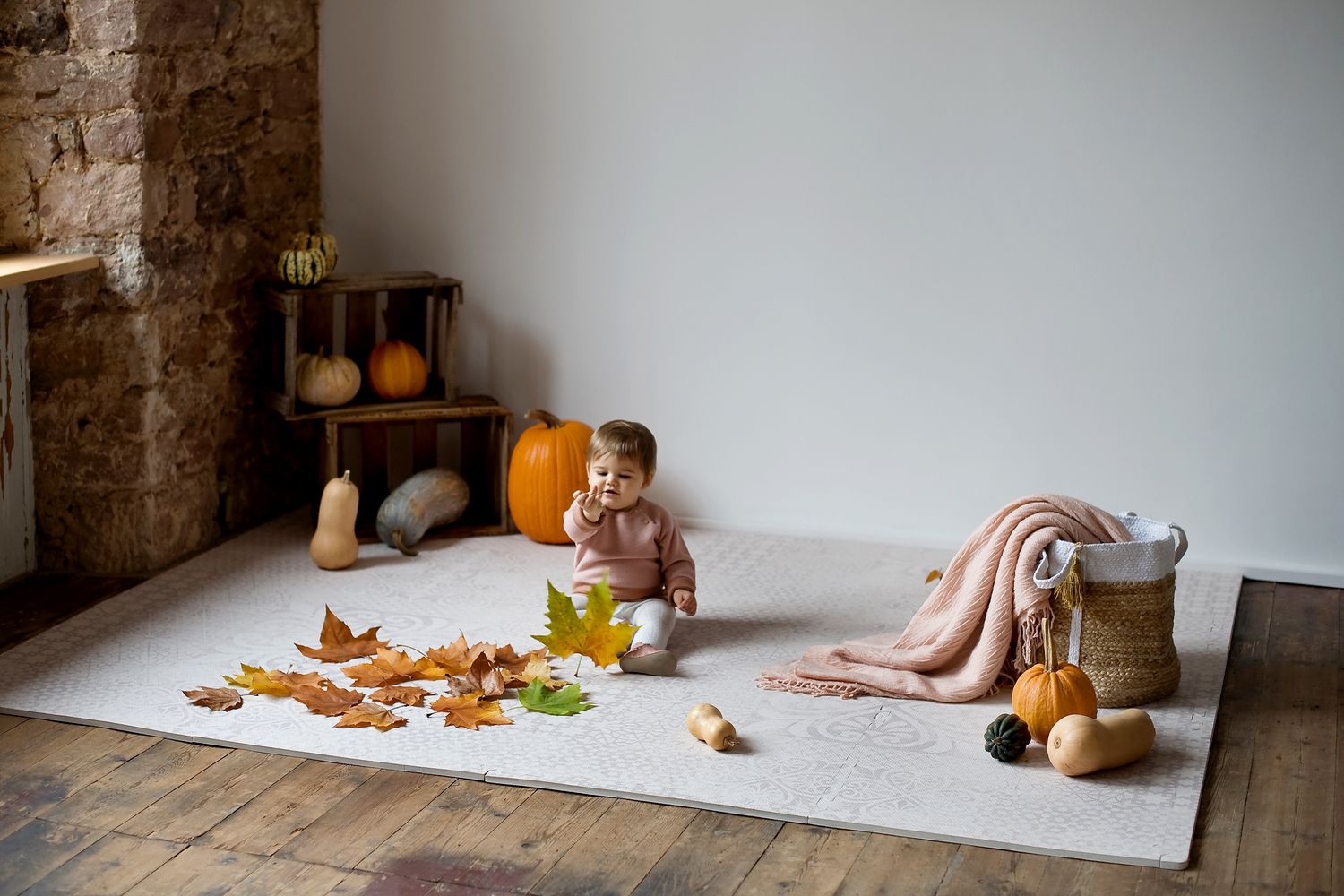 德國 toddlekind - 波斯風系列遊戲地墊-流砂棕-一組6片