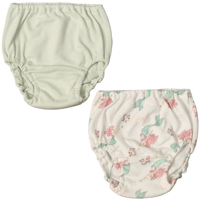 akachan honpo - 內褲2件組-小美人魚-綠色