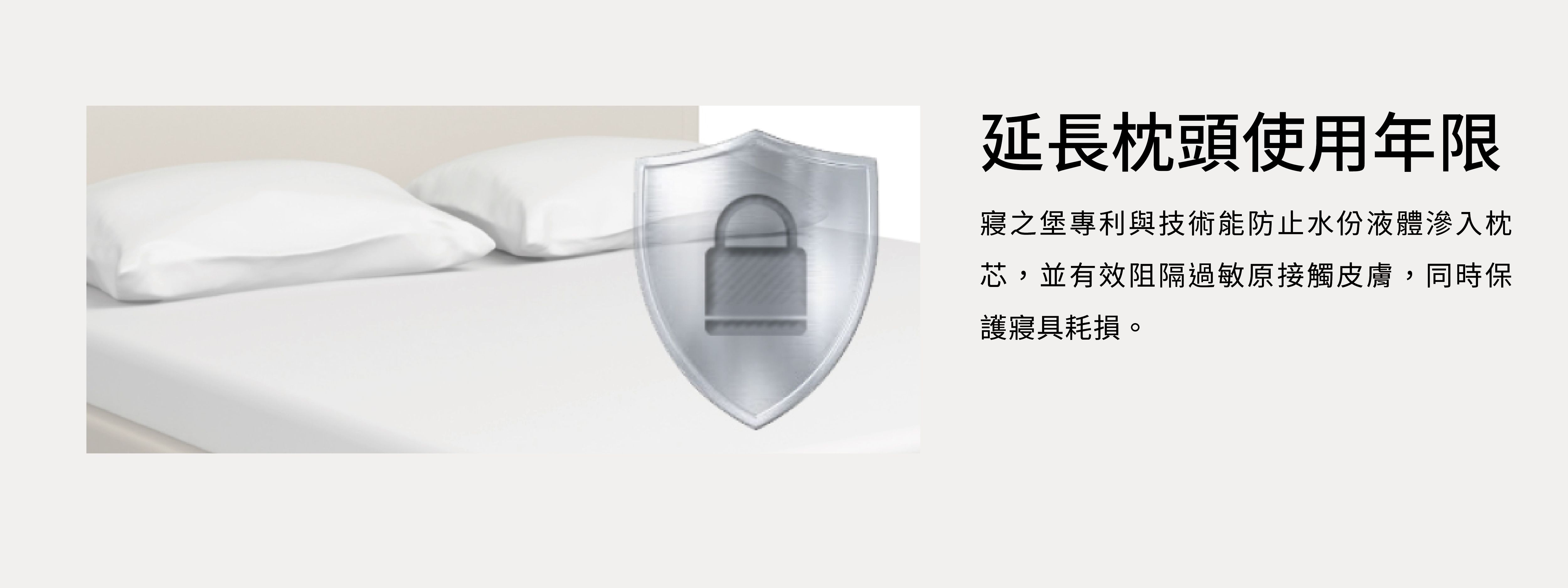 美國寢之堡 - Cotton柔棉全密封枕頭套 2 入-白-40*25cm