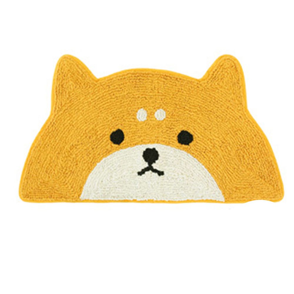 日本 TOMO - 半圓臉可愛動物腳踏墊-柴犬 (約35x75cm)