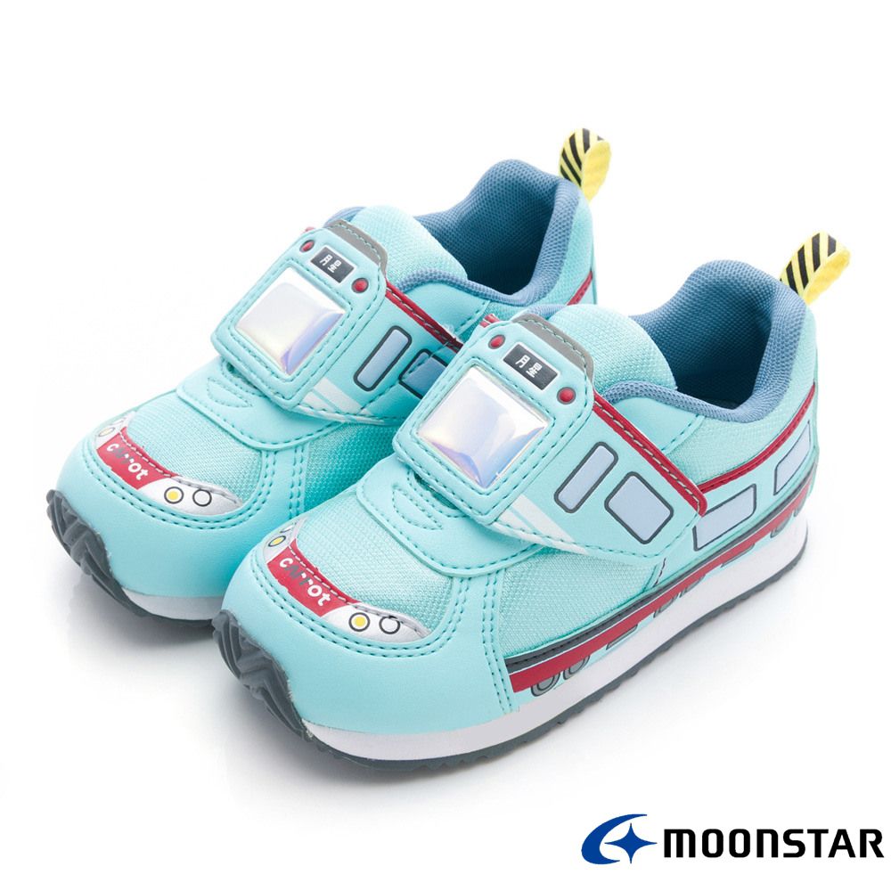 日本Moonstar月星頂級童鞋-2E玩耍系列-小火車23821(中小童段)-機能鞋-天藍-15~18cm