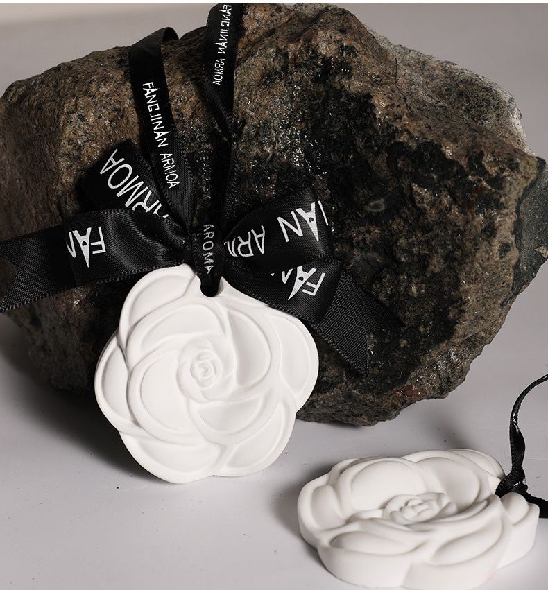 小香風可掛式香氛石膏片-天山暮雪-白+黑