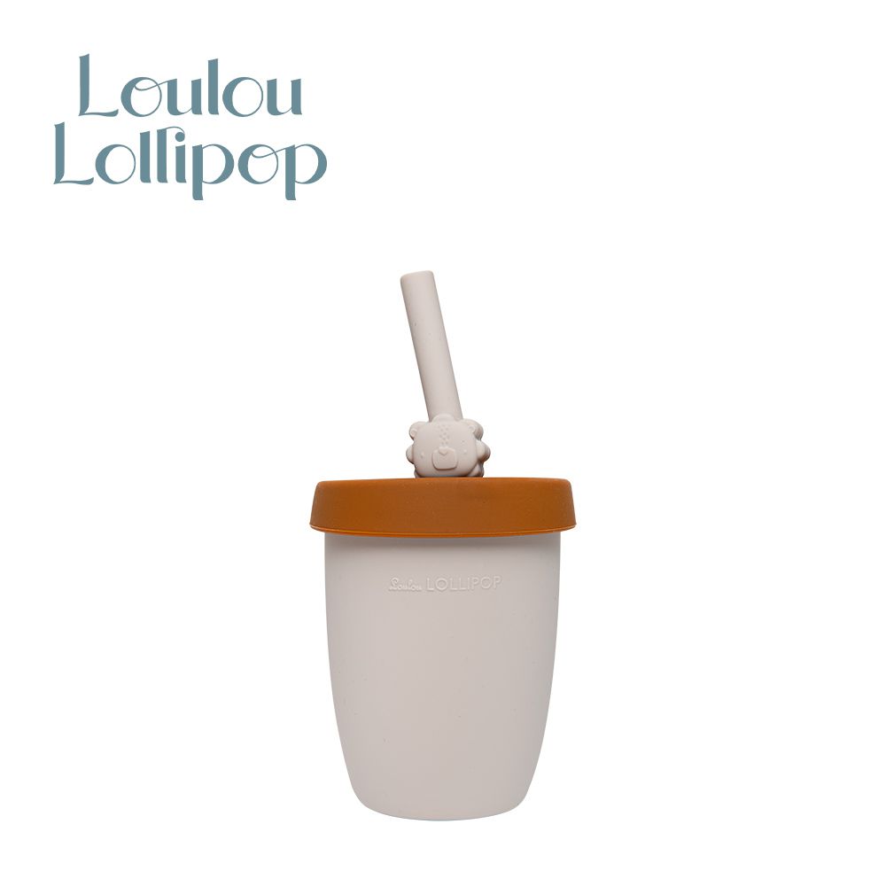 Loulou Lollipop - 加拿大 動物造型 兒童矽膠吸管杯-勇敢萊恩