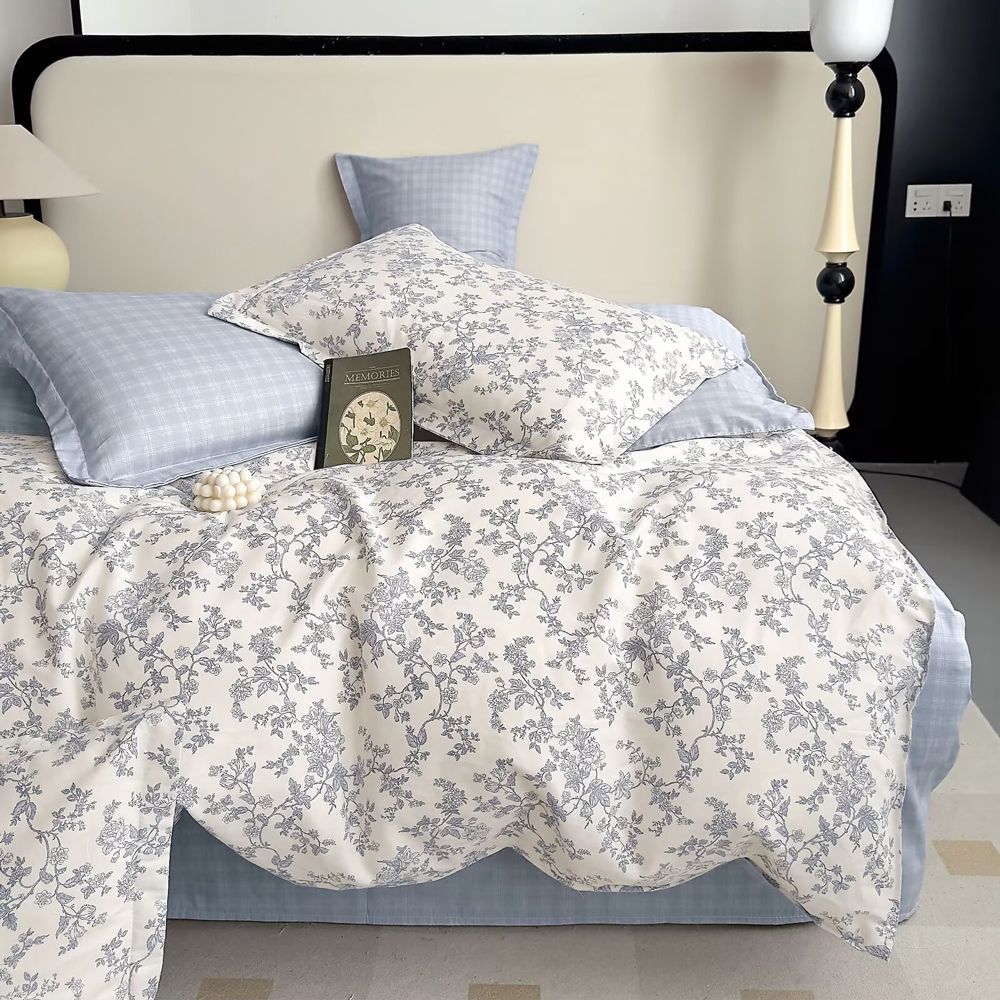 台灣製 極致純棉寢具組-扶桑意晚-加大三件式床包組