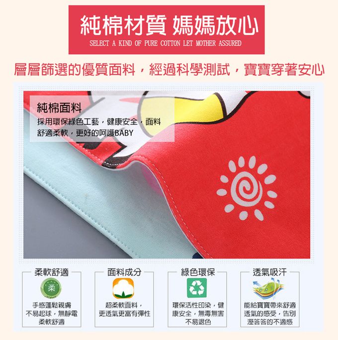 JoyNa - 5條入 嬰兒三角巾 純棉雙層按扣防水圍兜-狐狸鯨魚 (均碼)