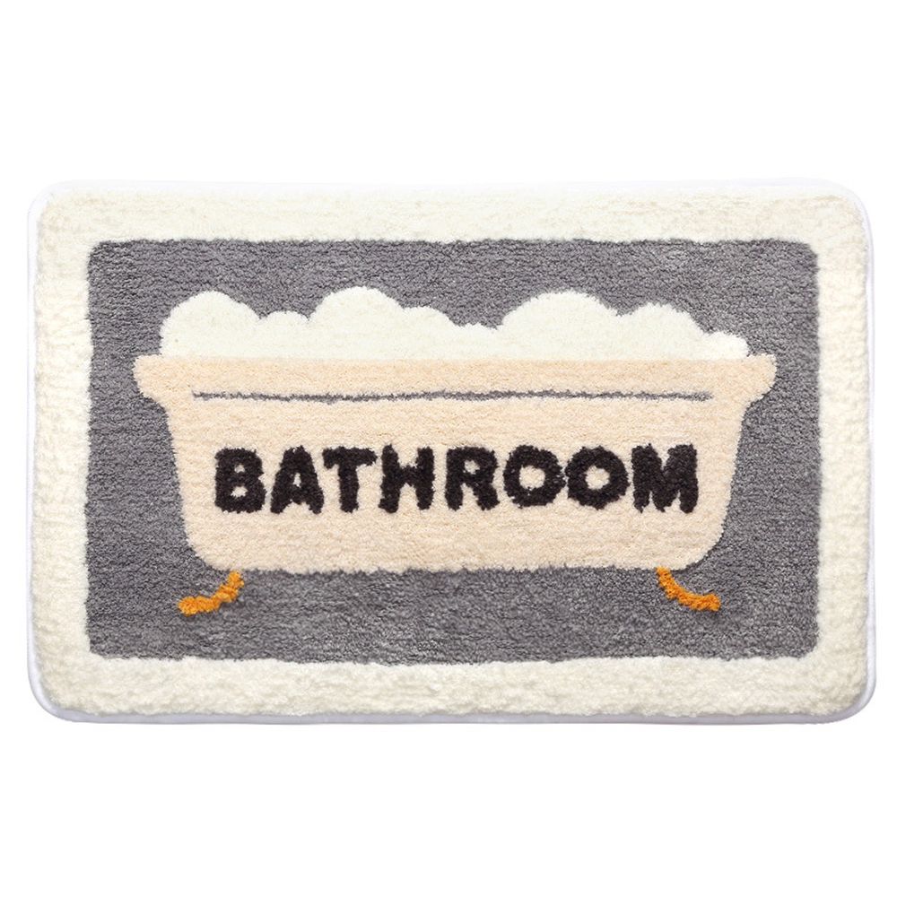 快速吸水植絨浴室腳踏墊-BATHROOM