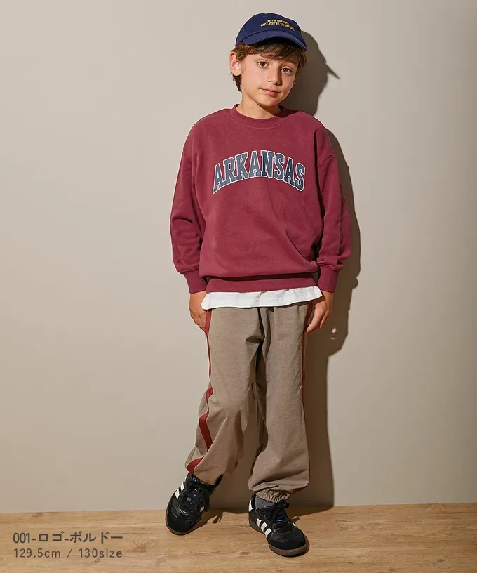 日本 devirock - 熱銷定番 印花縮口長袖上衣-條碼袖子-黃綠