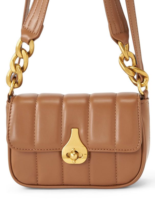 日本 GRL - 2WAY皮質糖果手提小包/腋下包-米杏 (F)