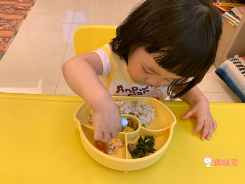 FARANDOLE 法紅荳 - 分格不翻盤-防滑矽膠餐盤禮盒-黃色