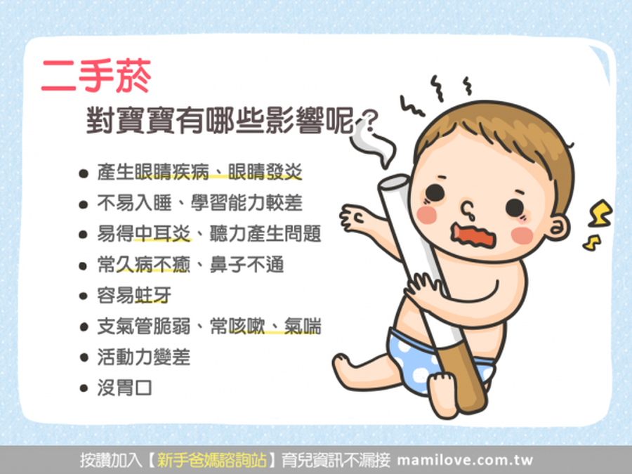 二手菸對寶寶有甚麼影響呢?